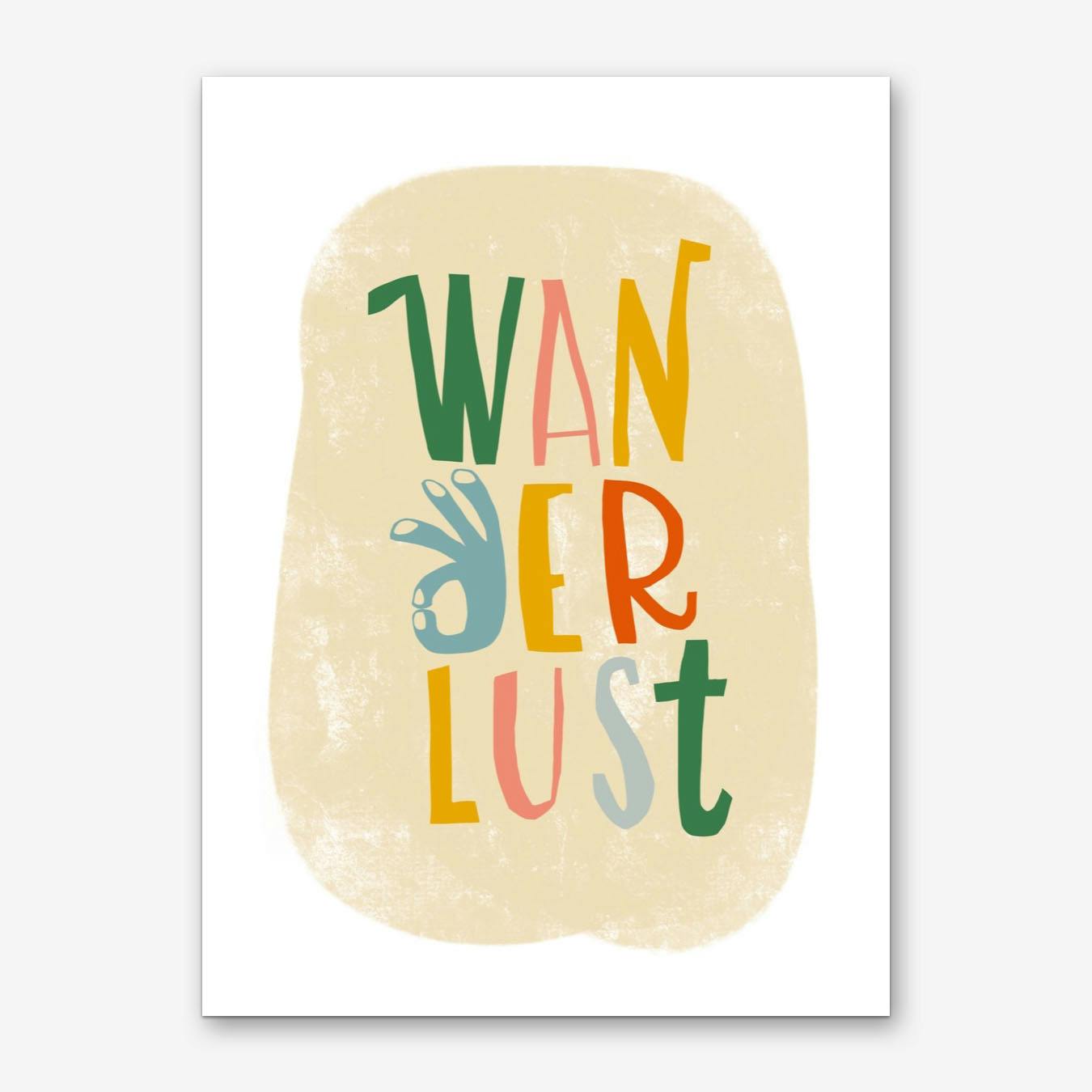 Colorfull Wanderlust Art Print | Fast Shipping | Fy